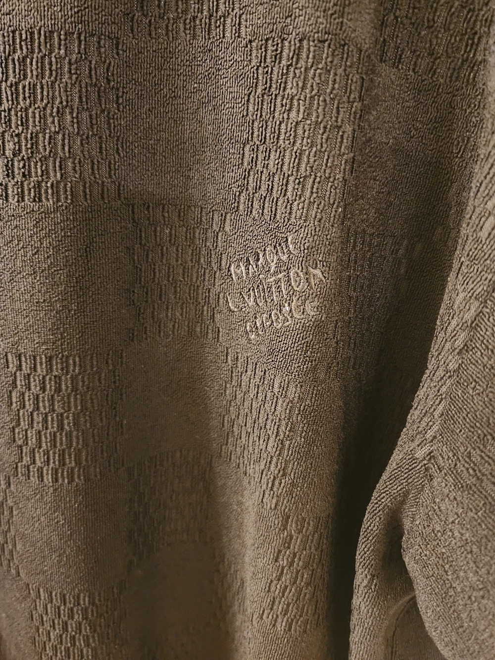 Louis Vuitton Damier Terry Cloth Knit Crewneck T-Shirt - Picture 5 of 10